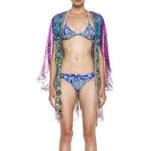 Matthew Williamson Vibrant Multicolor Swim Cover